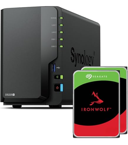 Synology DS220j NAS with 8TB (2x4TB SATA Hard Disks)/ 2 Yrs Mfg